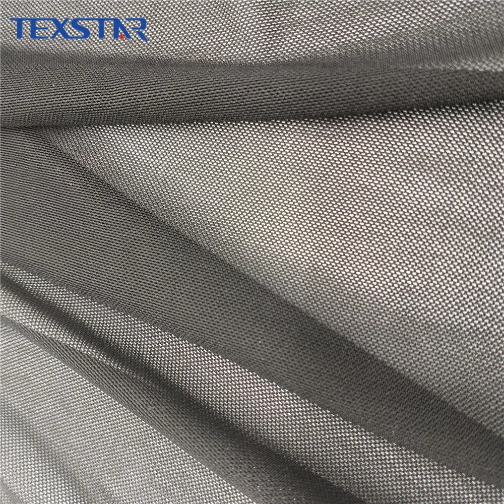 Nylon Spandex Power Mesh Fabric 4 Way Stretch Mesh Fabric For Lining ...