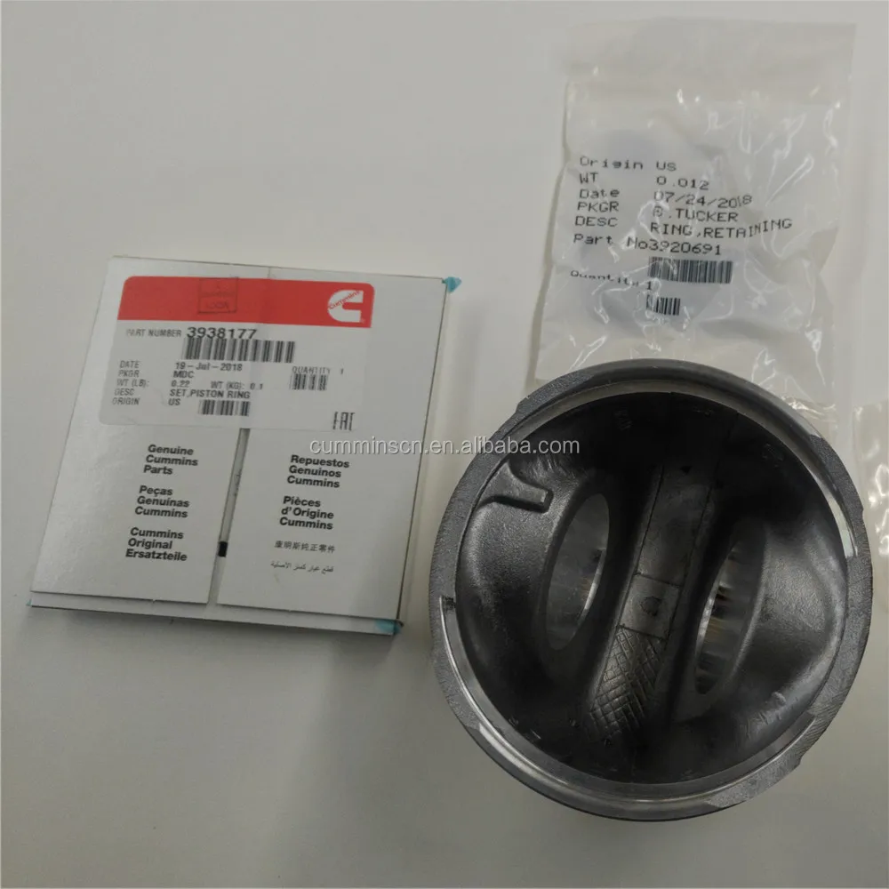 Original Cummins partes del motor 4BT3.9 Kit de pistón de 3957795 de ...