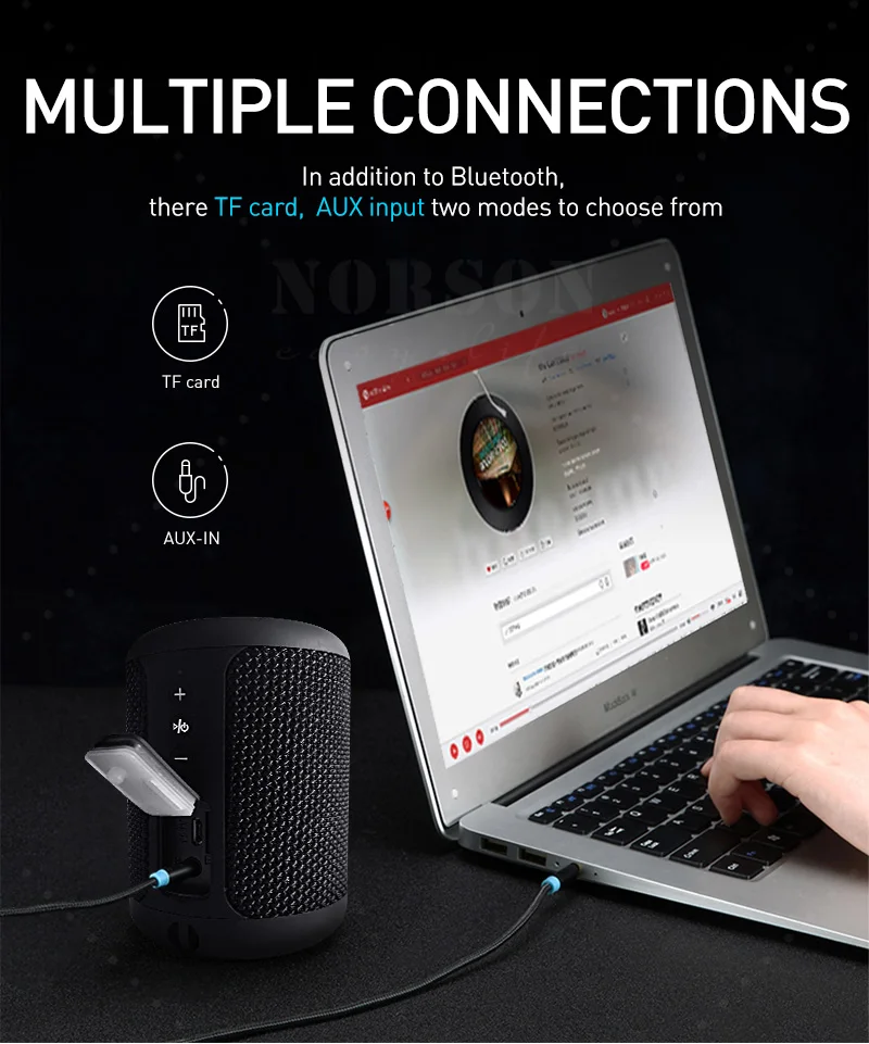 Outdoor Bluetooth 5.0 Mini Speaker Loud Sound Music Portable Wireless Bluetooth Speaker - ANKUX.COM