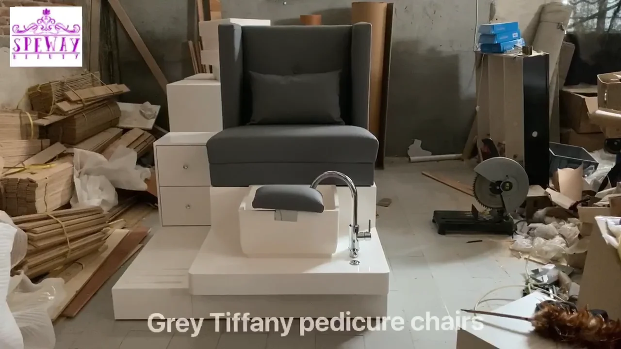 2021 Most Popular Grey Salon Furnitures Package Deal Spa Pedicure