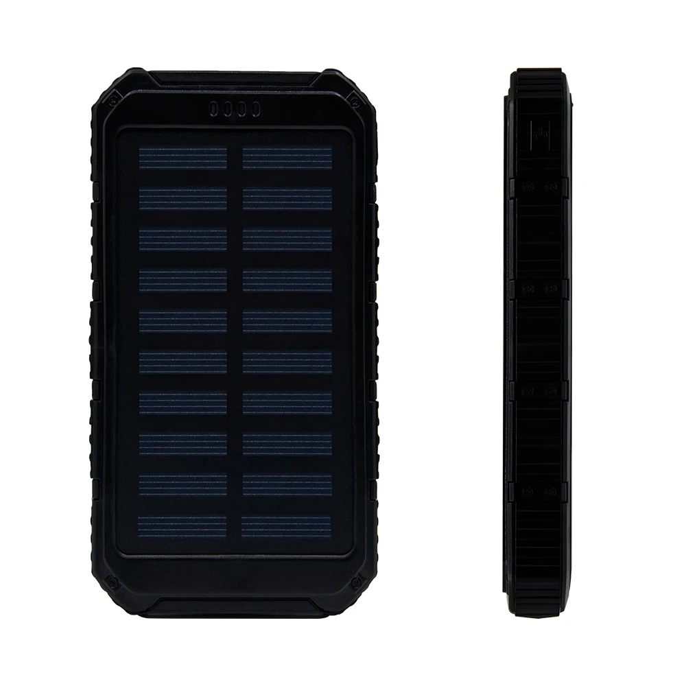 2020 New Style Dual Output Solar power adapter 5V 2A Power Bank 8000mAh With LED Light Popular with Campers - ANKUX.COM
