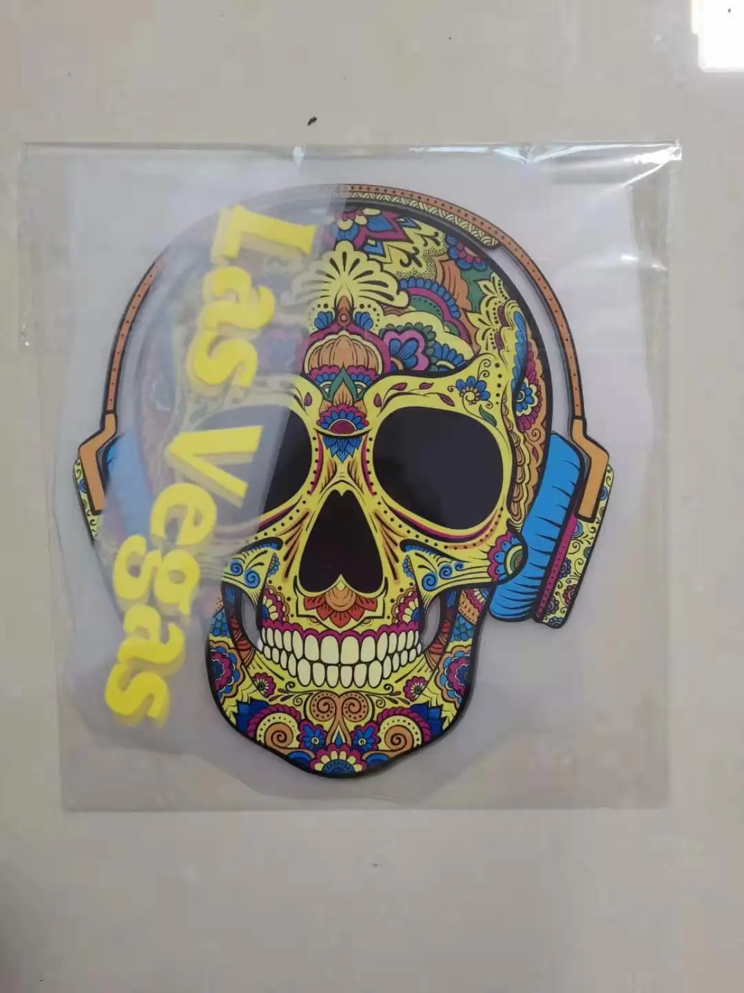 large sugar skull patches heat transfer personality themal