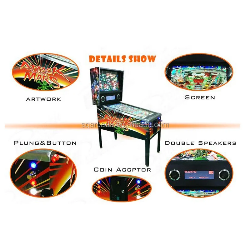 Pinball Machine Without Flippers - Three Screen Display