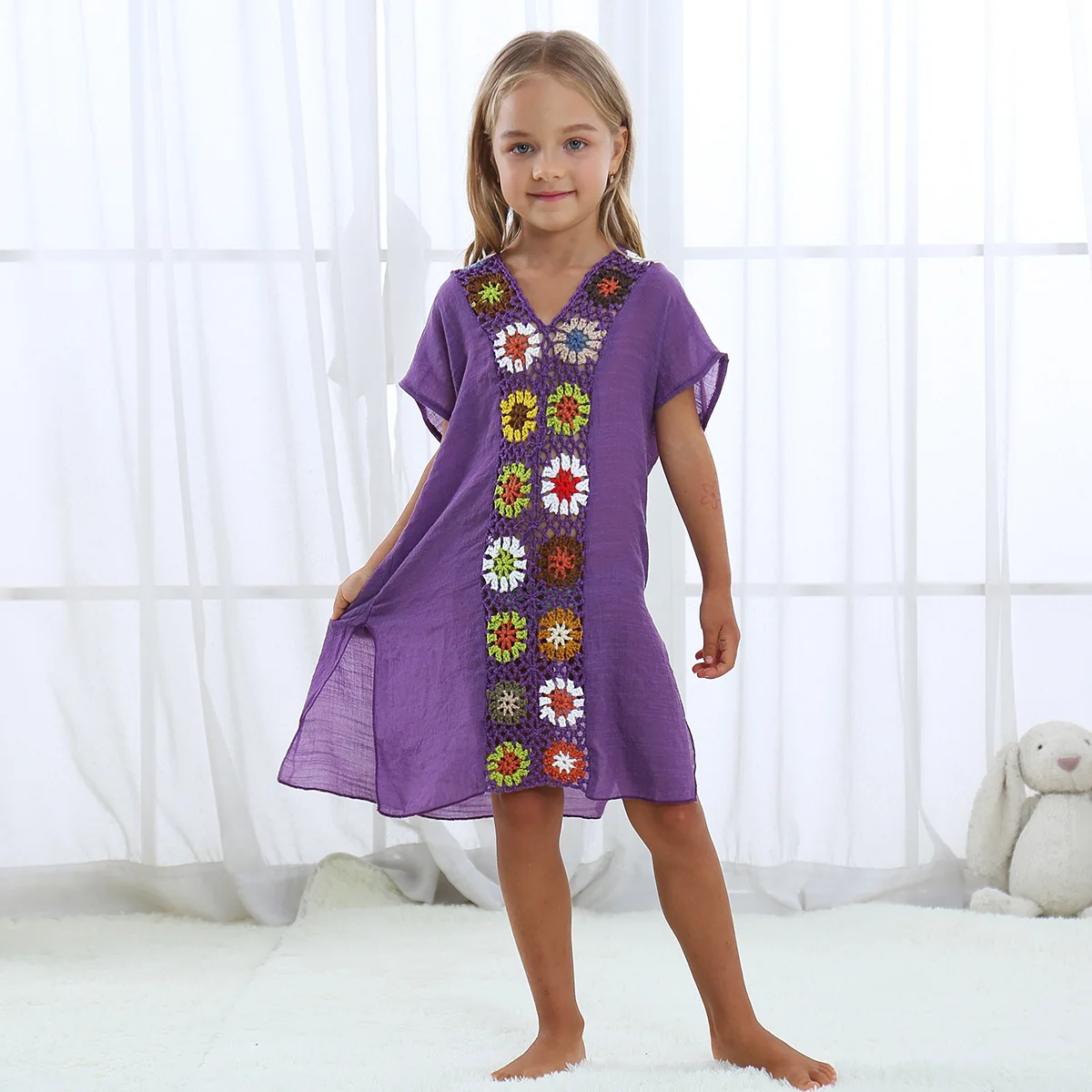 Factory Direct Custom Children Beach Cover Up Child Beachwear Kids ...