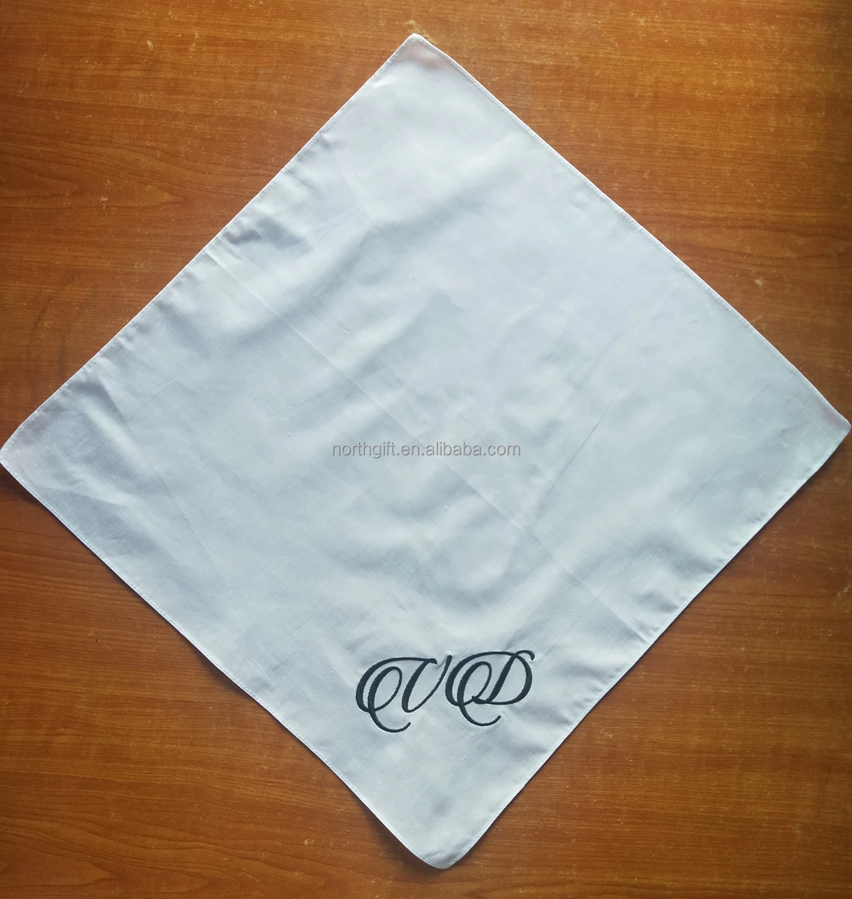 Wholesale 100 Cotton White Soft Men Handkerchiefs For Women Custom