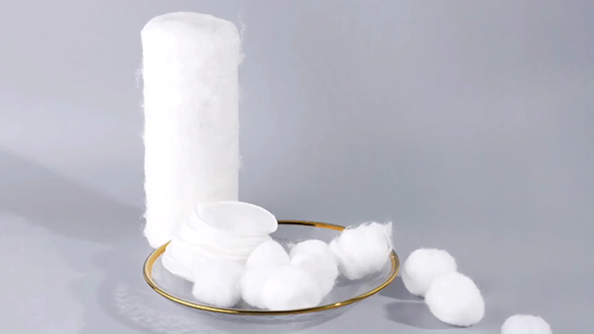 Hospital Grade Hygienic Nonsterile Medical Zigzag Cotton pad ball 25g