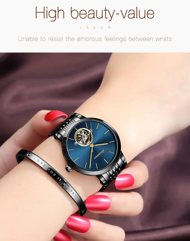 OEM Supply Private Label Watch New Design Fashion Chronograph Women Watch Luxury Ladies Automatic Mechanical Wrist Watch