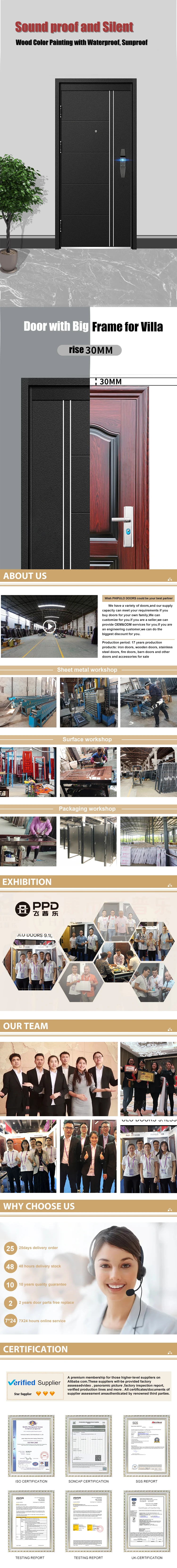 Phipulo 2020 Latest Design China Supplier Hot Sale Security Steel Door In Door