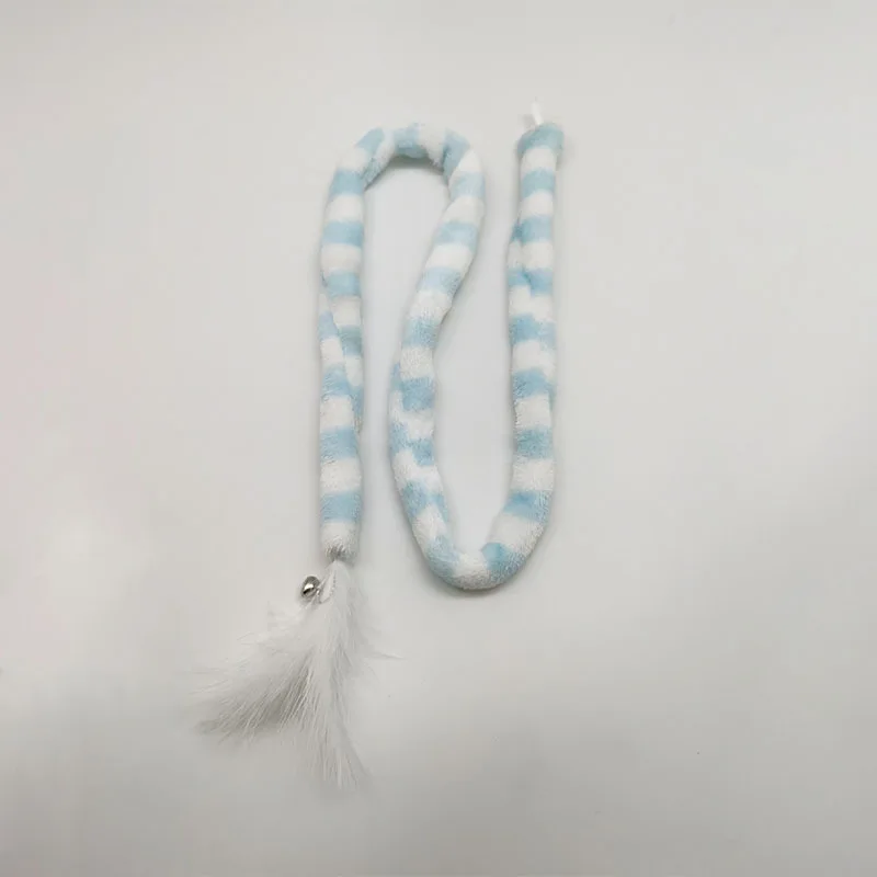 Cat chasing ribbon wand toy