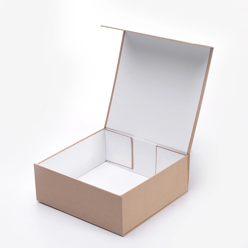 
Custom Brown Recycle Electronics Kraft Paper Flat Magnetic Packaging Cardboard Gift Folding Boxes 