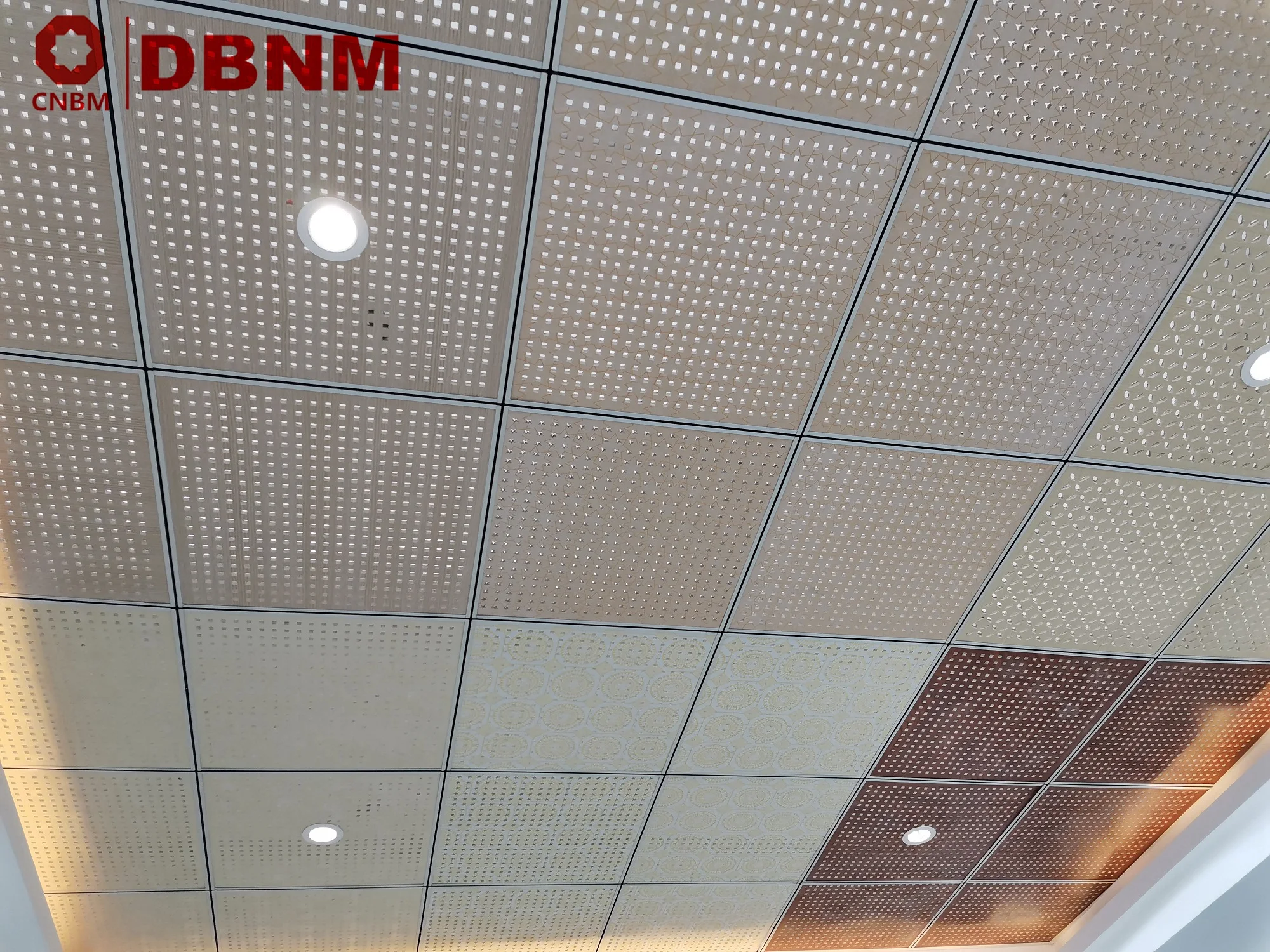 Perforated Vinyl Coated Gypsum Ceiling Tiles China Factory Buy