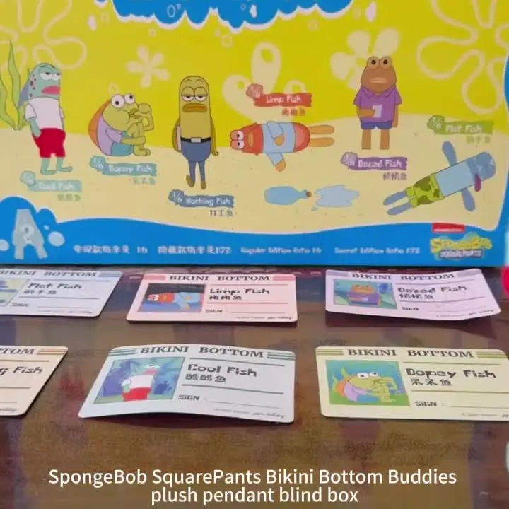 Genuine POP MART Bikini Bottom Buddies Blind Box Figurines