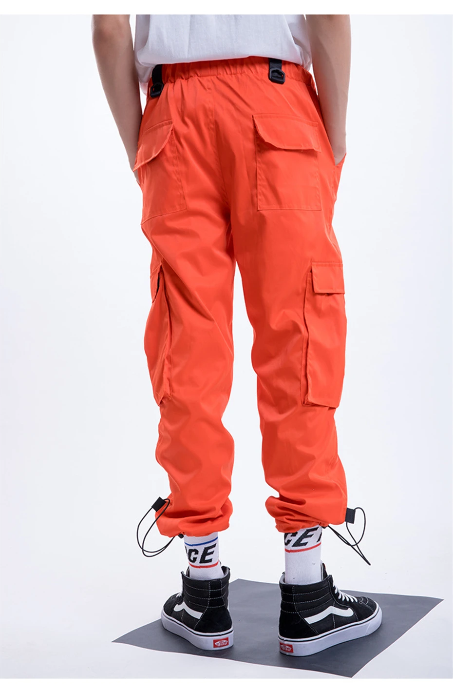 nylon cargo joggers