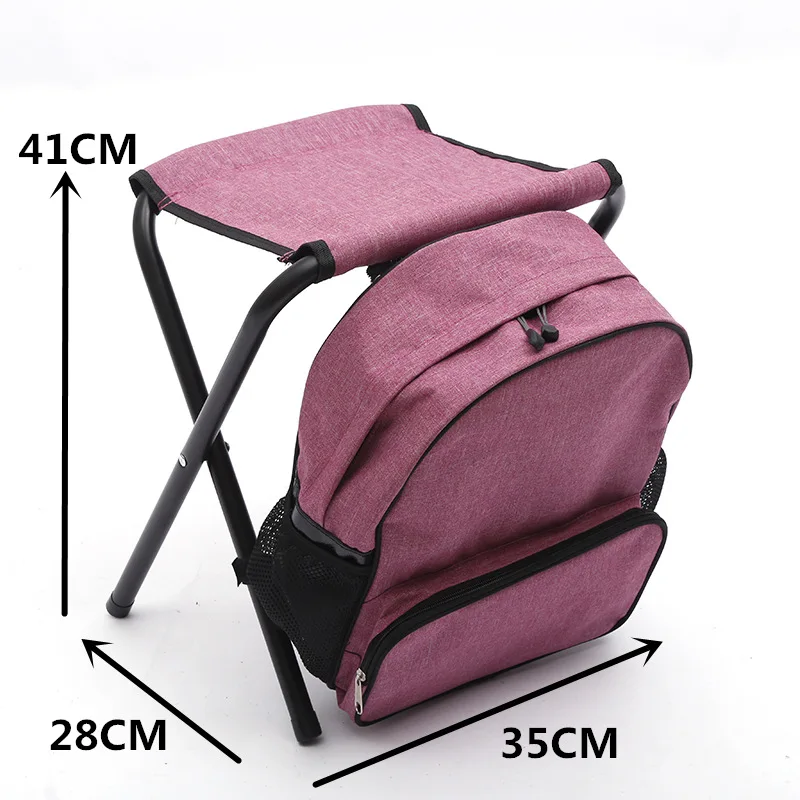 Upgraded Detachable Outdoor Sports Portable Mountain Fishing Backpack Chair Folding Camping Stool Fishing Backpack