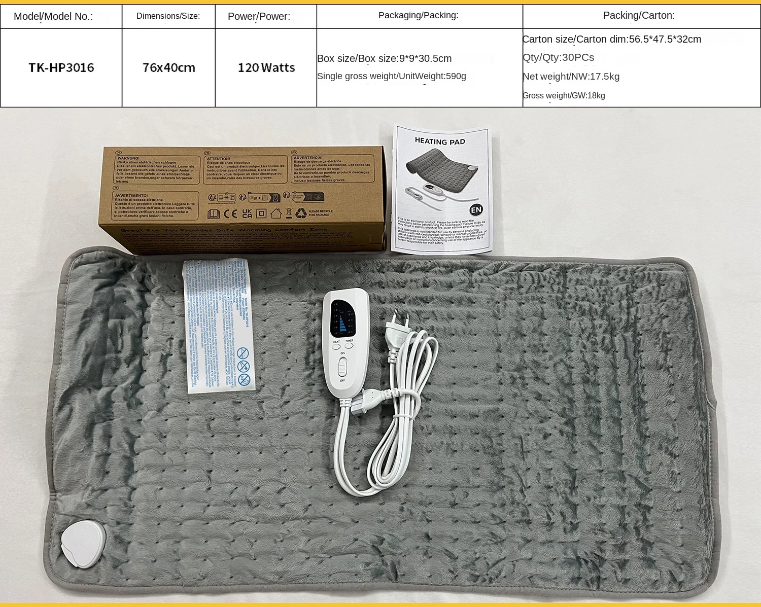 Explosions Usb Electric Blanket, 75, Polyester - detail 28