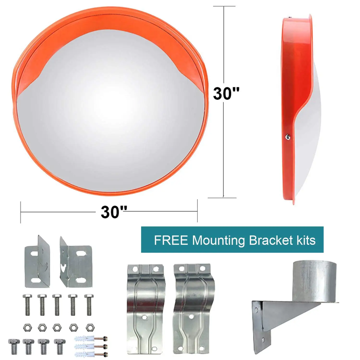 45 60 80 100 120cm Acrylic Road Traffic Safety Car Parking Small Concave Keylight Reflective