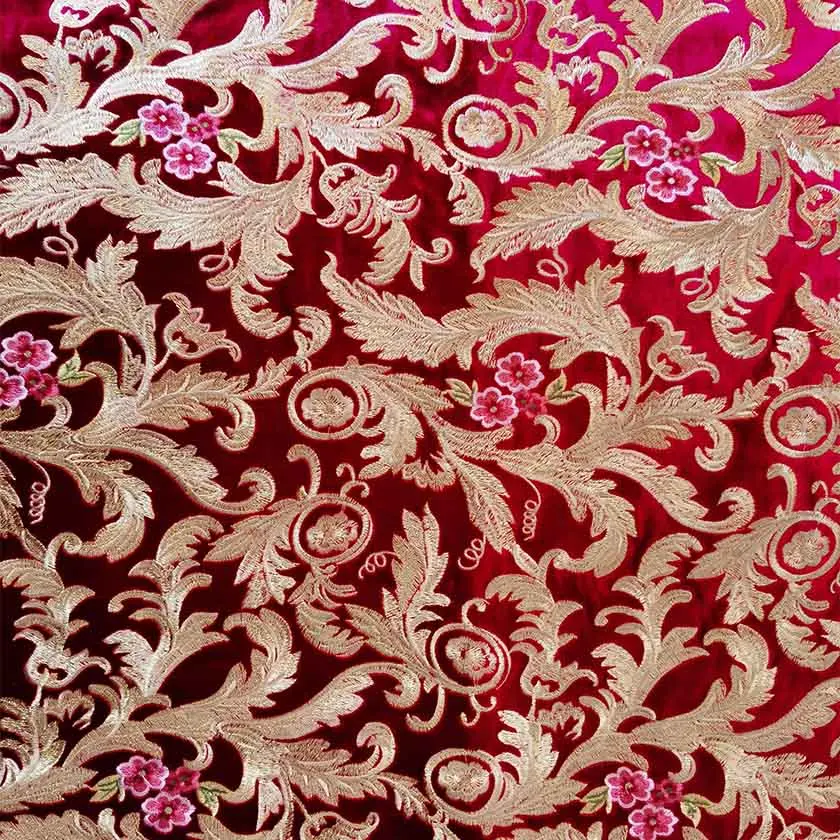 China High Quality Embroidered Velvet Fabric For Sofa - Buy Velvet