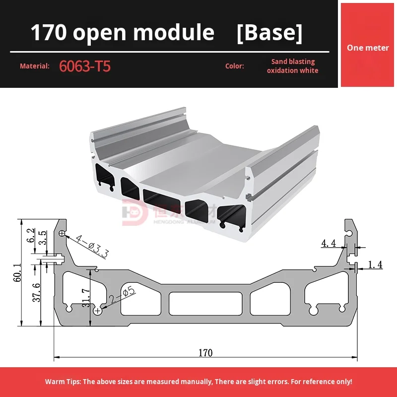 170 Wide Linear Module Slide Table Semi-Enclosed Fully Enclosed 6000 Series Aluminum Alloy High Quality 170 Module supplier