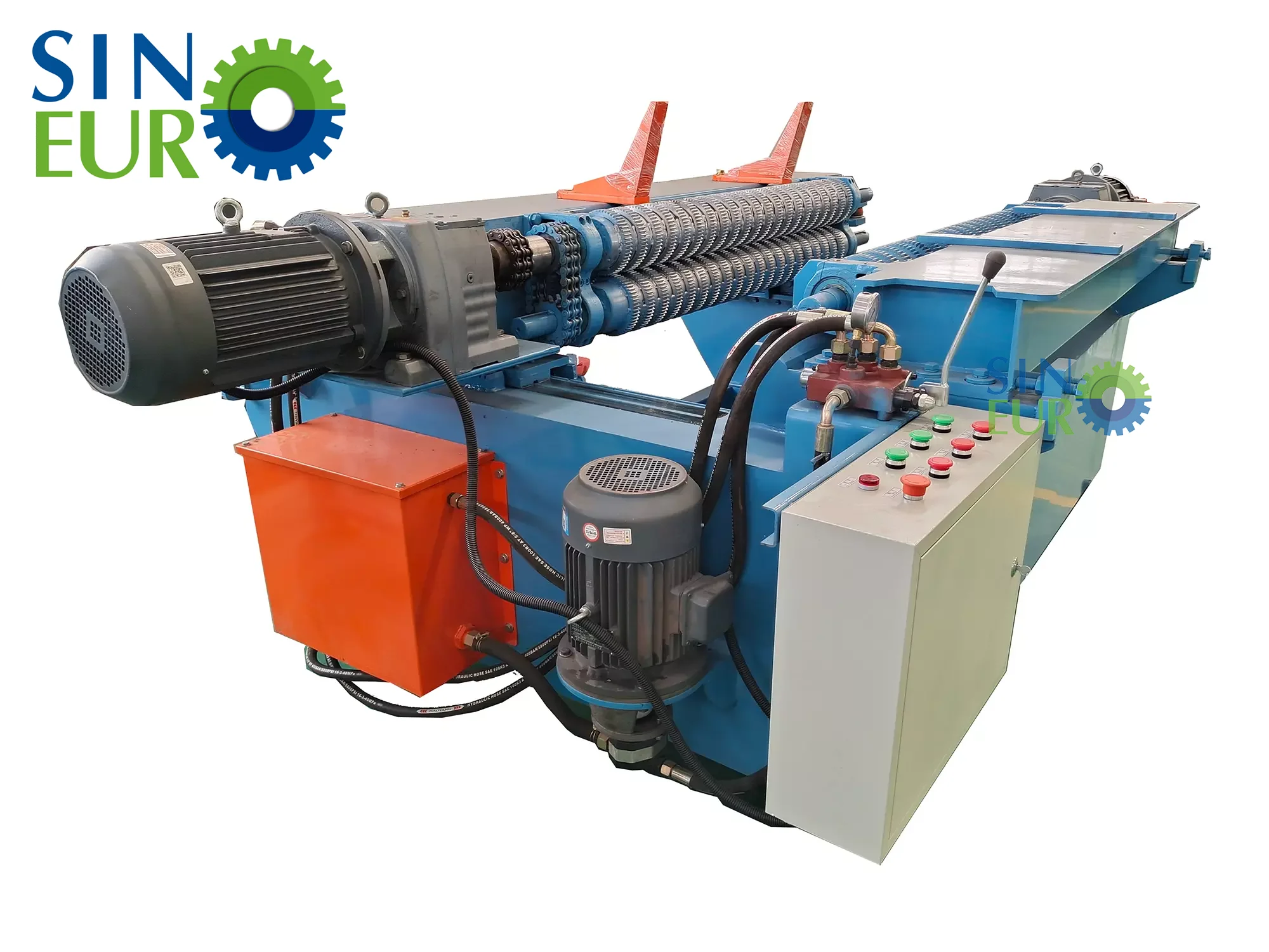 Wood Log Debarker Machine For Hard Peeling Tree Species Heavy Duty 1300