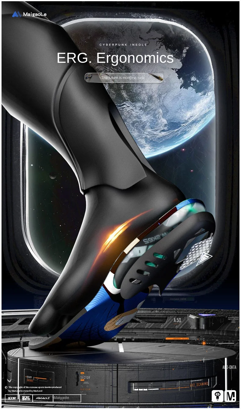 Arch Support Sports Insoles Flat Foot Pain Prevention Shock Absorption Long Standing Support Not Tired Breathable Shoe Inserts
