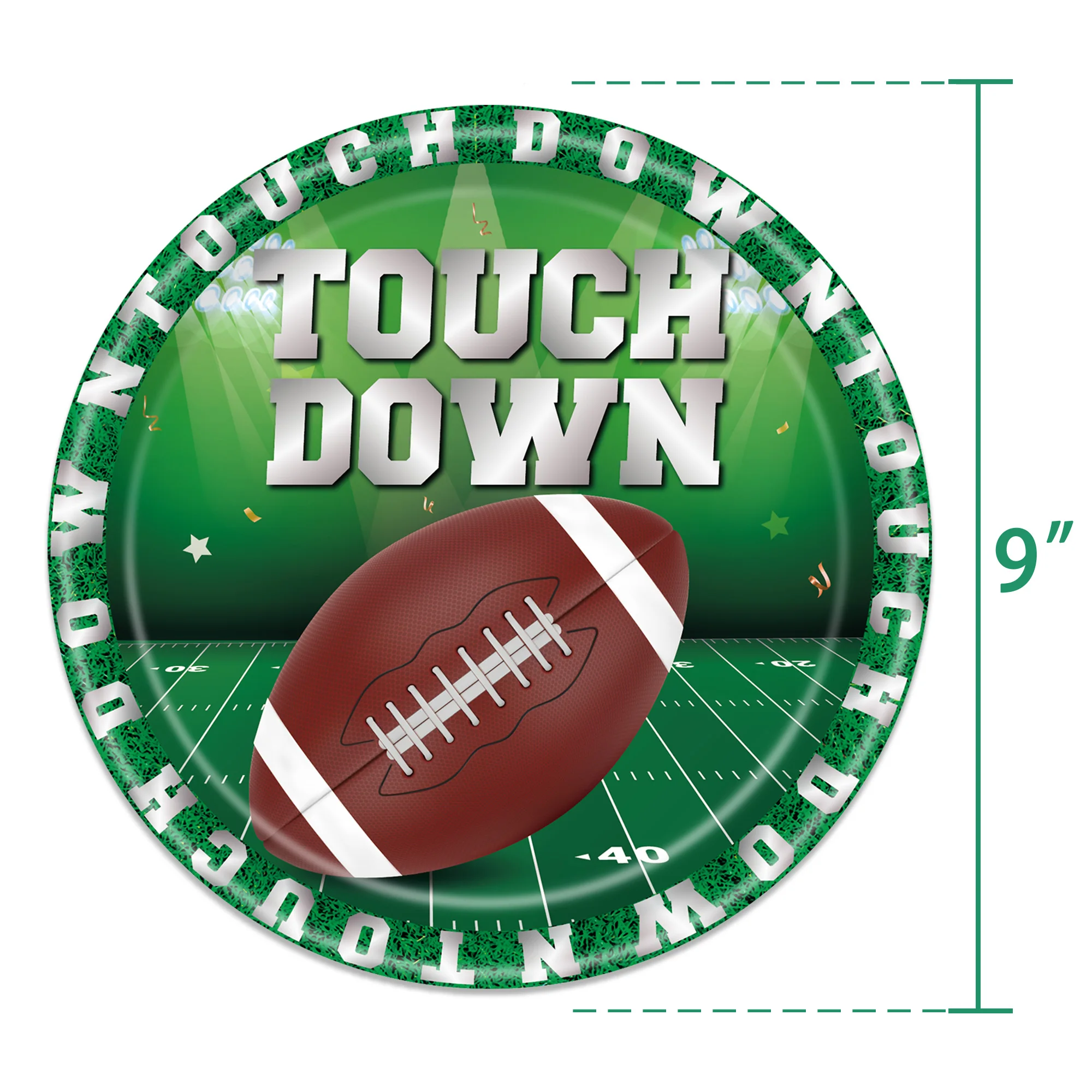 Football Birthday Party Supplies Decorations For Men Boy Football Plate