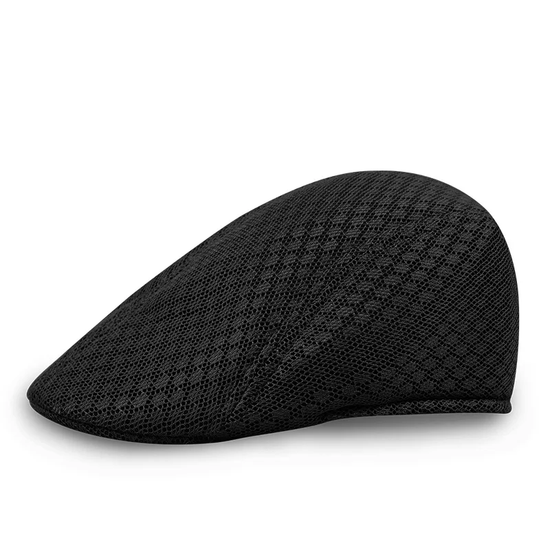 Male Men Breathable Beret Flat Vintage 