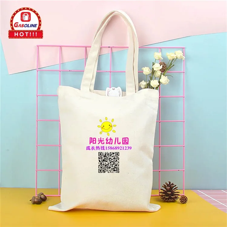 Custom Printed Colorful 100 Biodegradable Natural Cotton Canvas Cloth