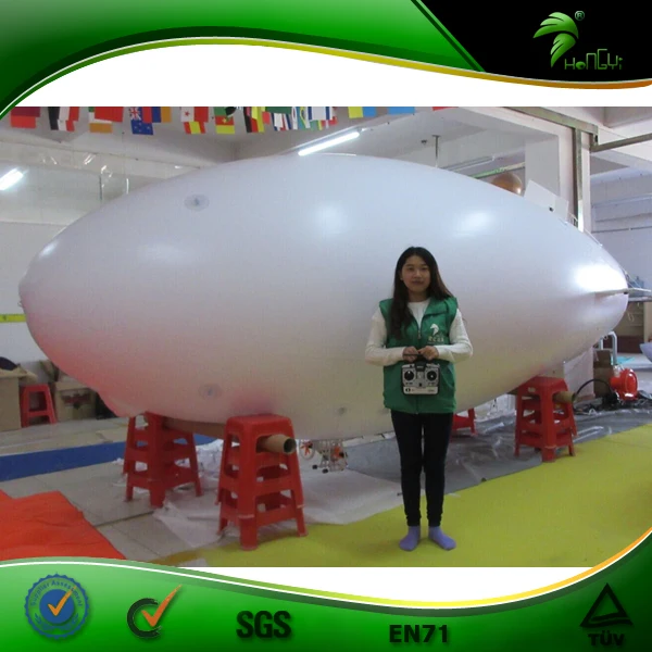 Professional Factory Made Inflatable RC zeppelin,rc blimp outdoor,advertising helium airplane with LED light