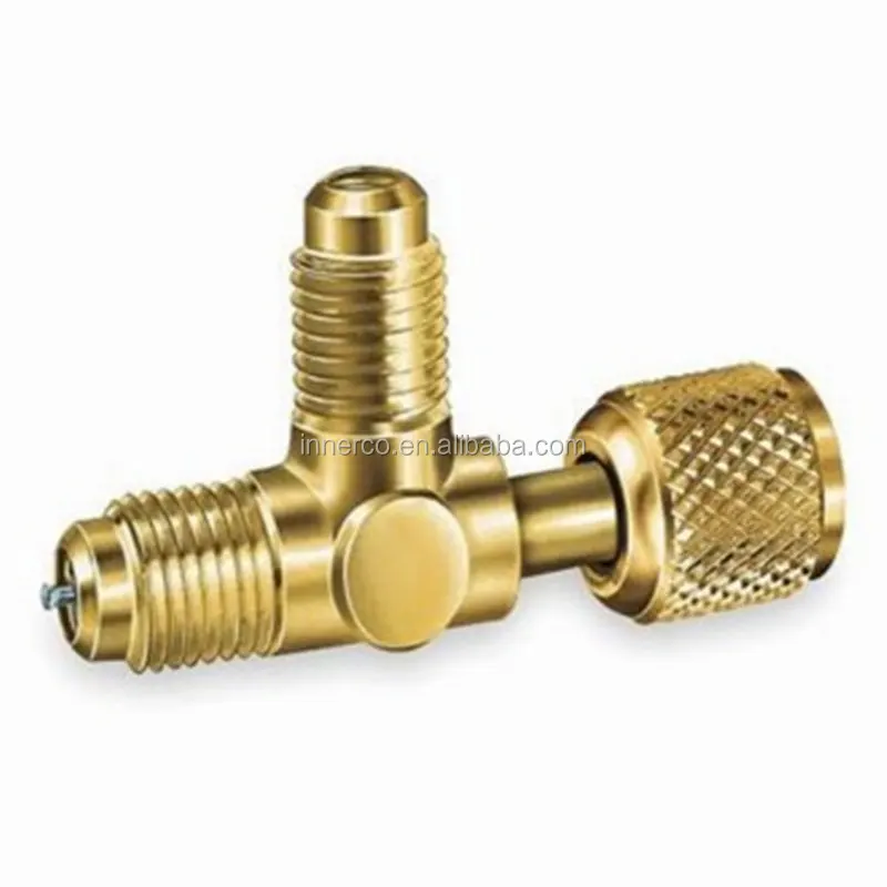 Refrigeration Brass Access Tee Fitting With Wrench Hand Buy Access