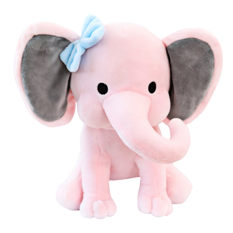giant pink stuffed elephant