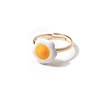 Adjustable size Fried egg Shaped Cute Ring