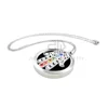 Hamsa Hand Round silver 7 Chakra Bead (30mm) 316 Stainless Steel Silver Diffuser Aroma necklace Locket