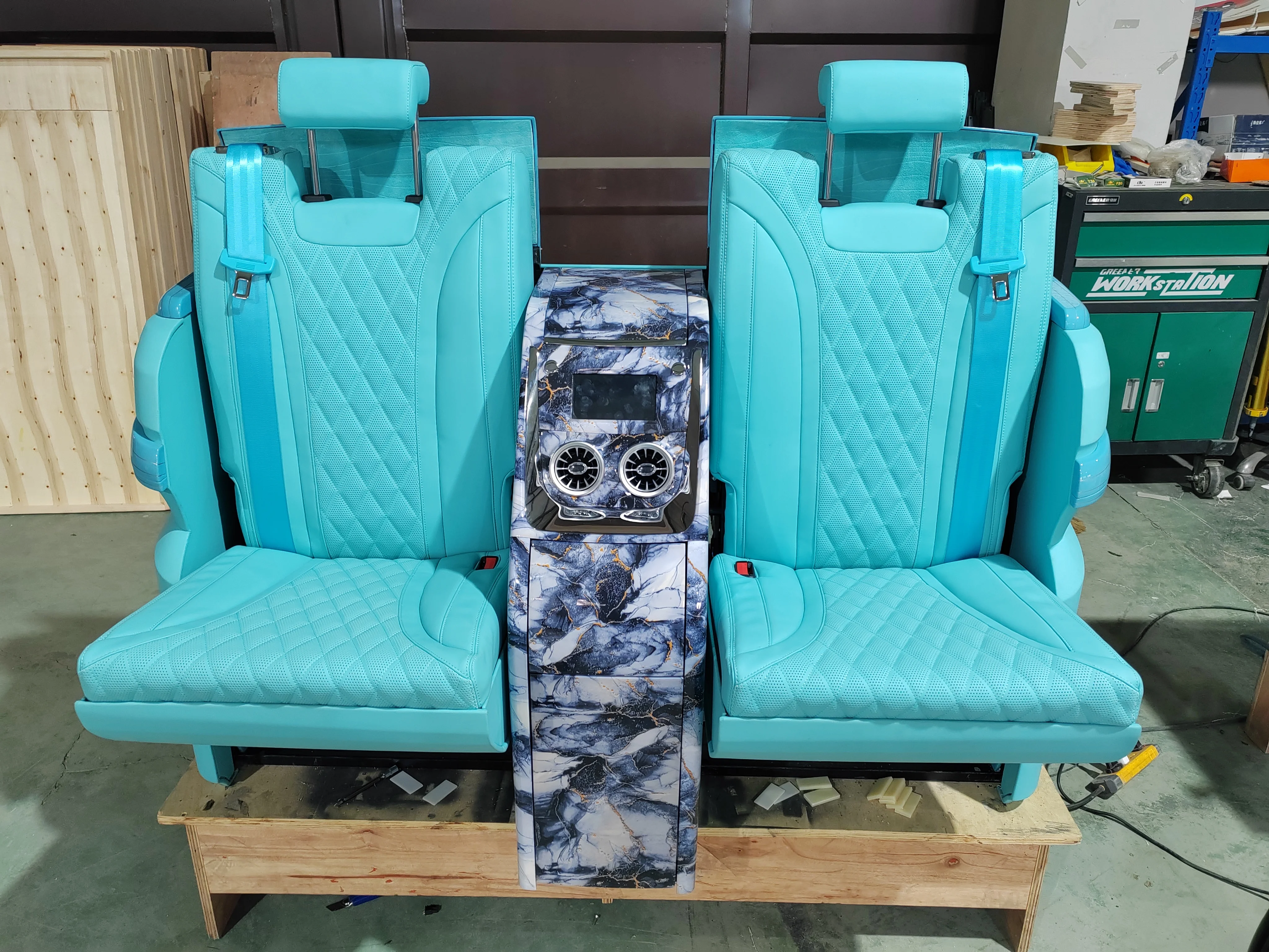 Luxury Van Passengers Captain Seats Car Interior For Vip Design Folding