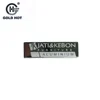 custom name badge sticker etching logo glossy chrome background