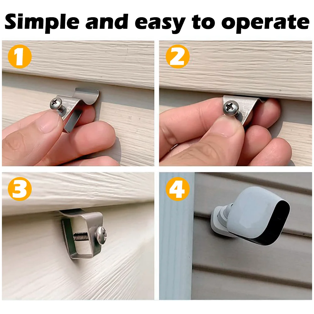 Blink Outdoor Camera Mount Vinyl Siding Clips Hooks Outdoor Siding