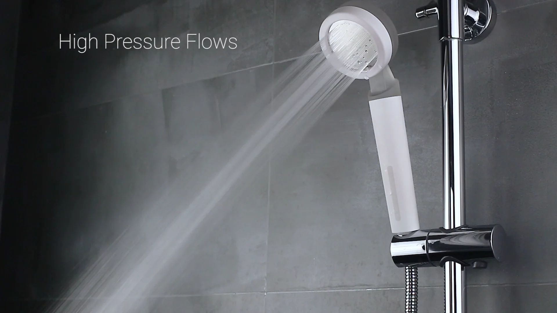 Hot Bathroom Water High Pressure Transparent Matte Showerhead Ionic