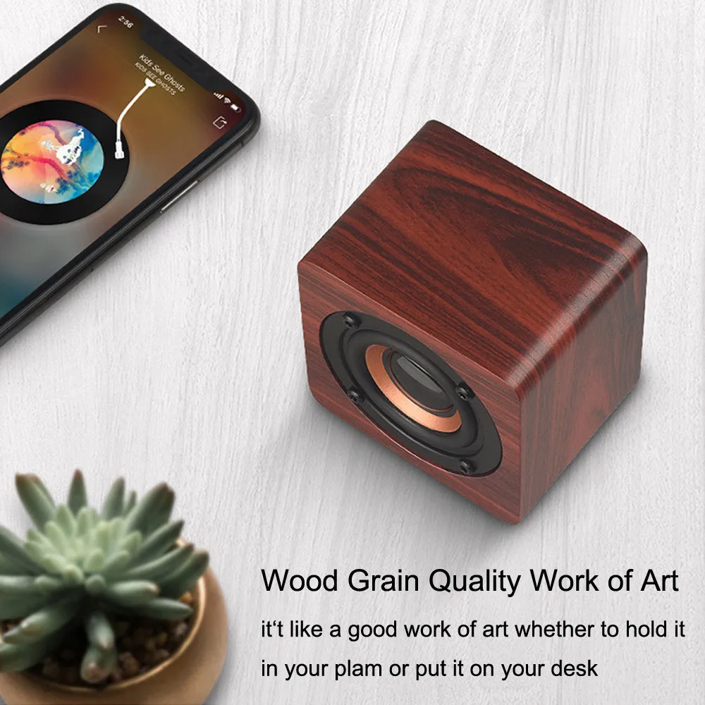 2020 HIPERDEAL For Phone Samsung Mini Wireless Speaker Portable Wooden Speakers Sound Music Hand free - ANKUX.COM