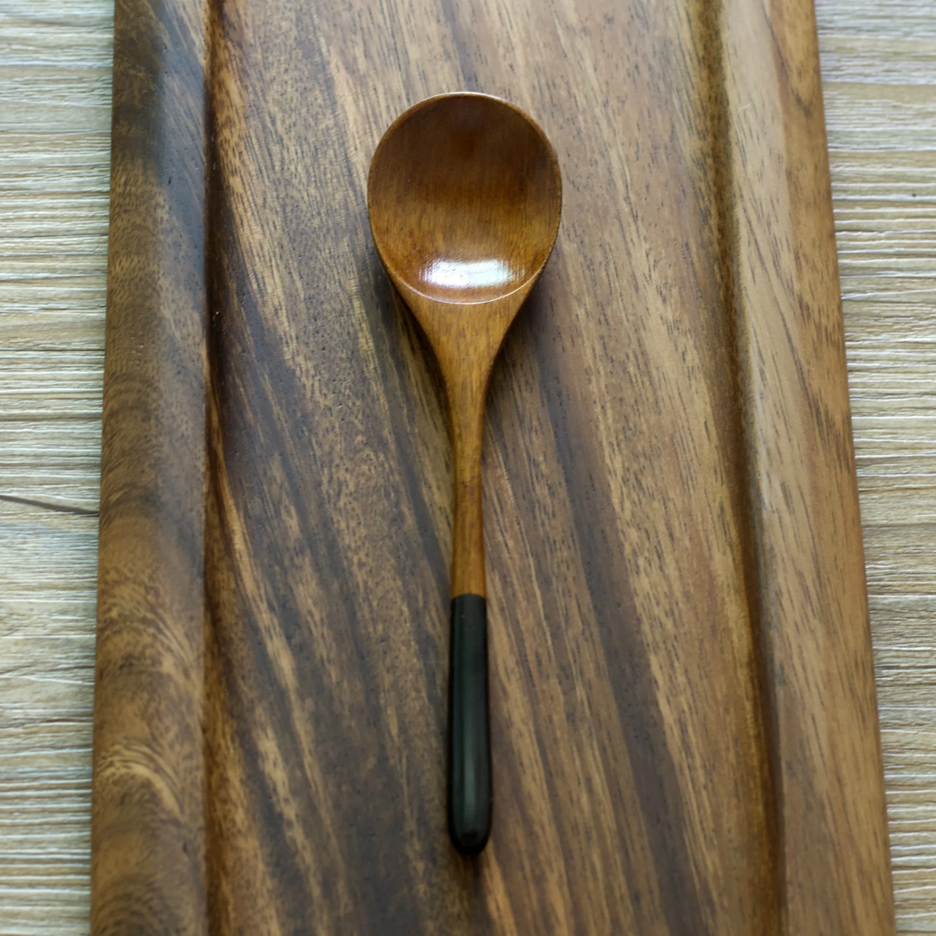 Kitchen Flatware Round Handle Edible Wooden Spoons In Bulk Serving