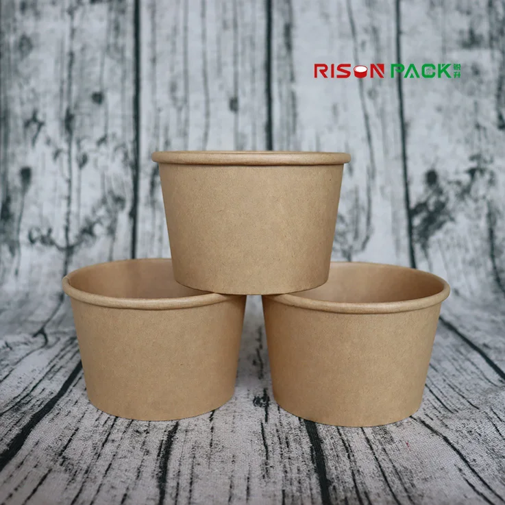 Easy Take Food Away Disposable Kraft Paper Hot Soup Cup Buy Soup Cup