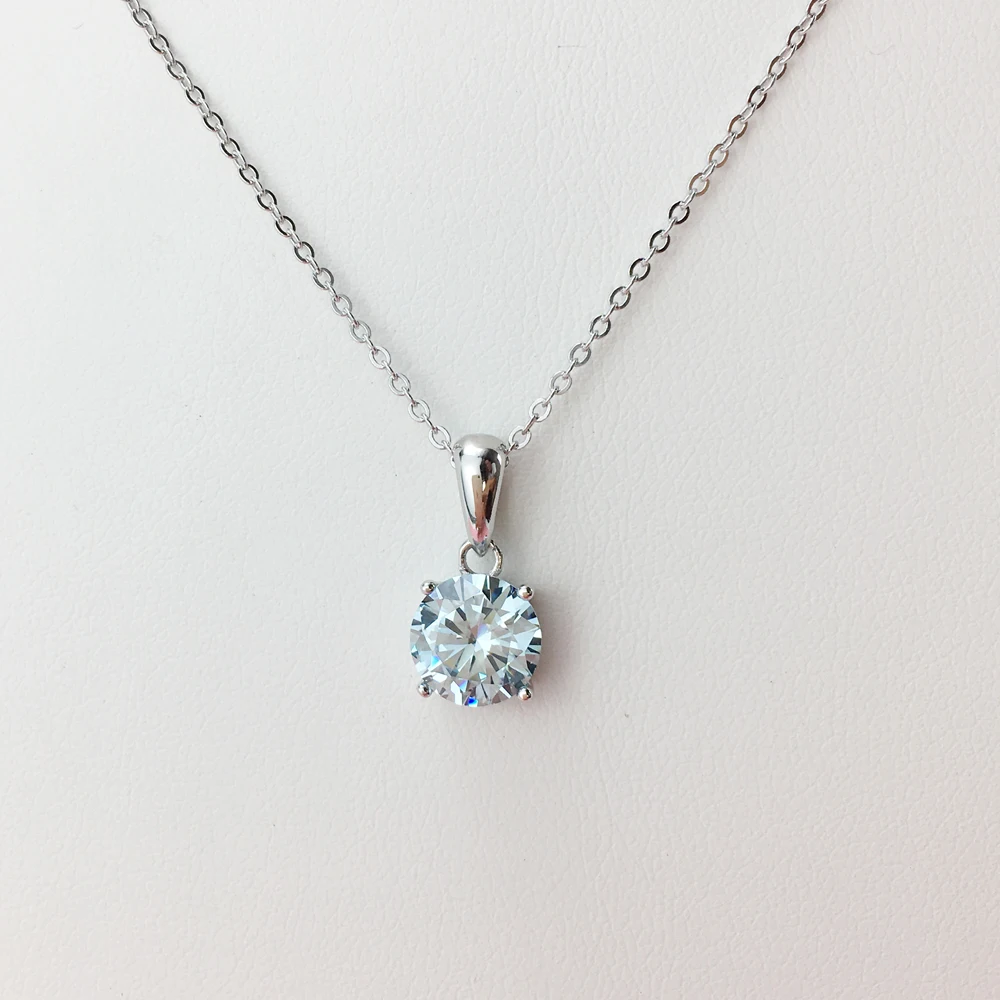 Jewelry Vendors 925 Sterling Silver Cz Crystal Pendant Birthstone Charms Necklace Buy