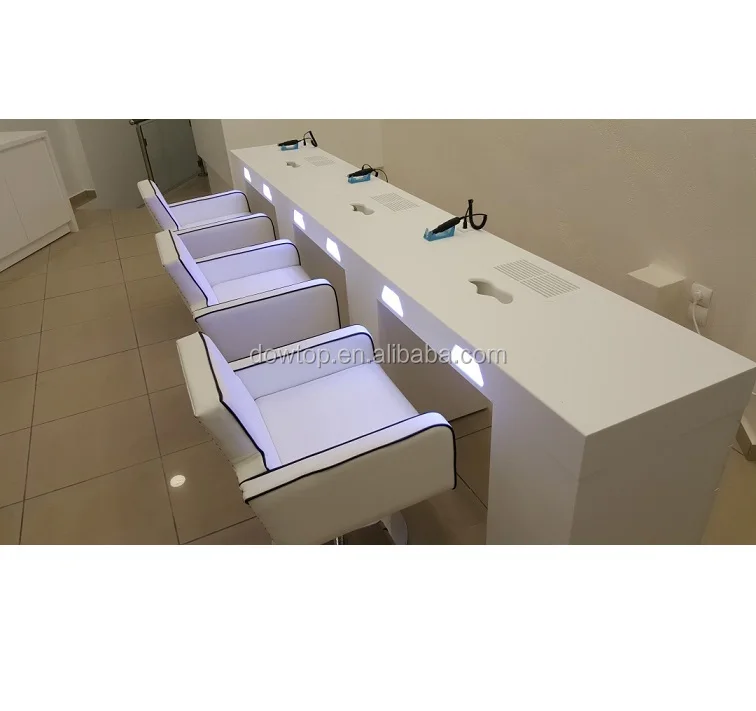 Modern Nail Desk Design Beauty Salon Desk White Nail Table Nail Tech
