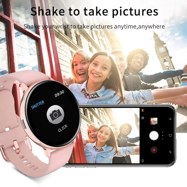 Blood pressure monitoring watch Q16 smart android phone call smart watch fitness tracker