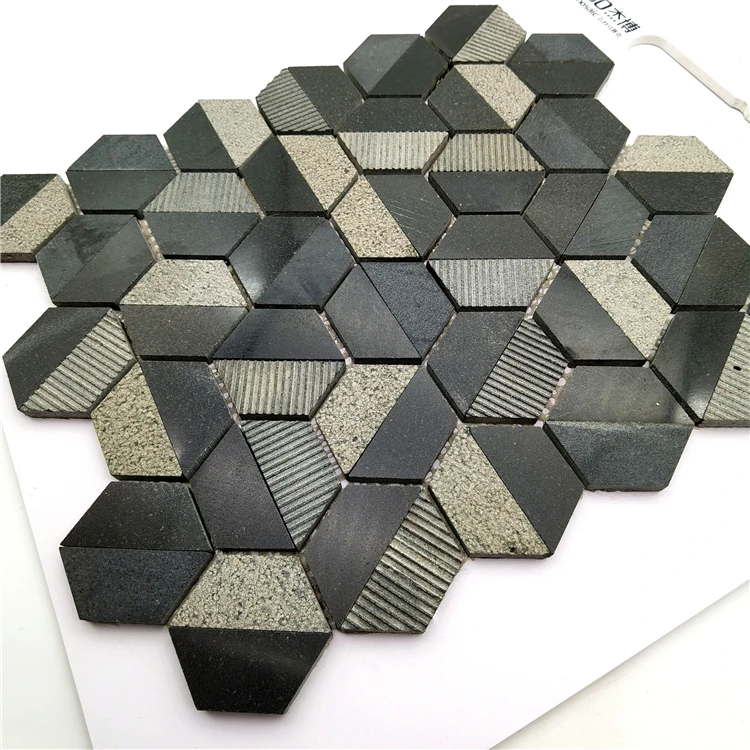 Latest Designs Best Price Hexagon Natural Marble Black Mosaic Kitchen black highlighter tiles for kitchen