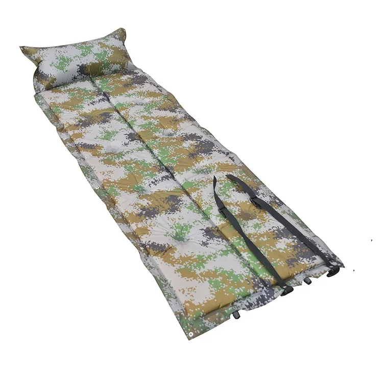 户外pvc防水迷彩军用充气床垫与空气枕头