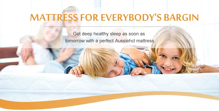 Hot sale matelas sleep well twin mattress protector in a box Luxury gel memory foam top pocket spring mattresses