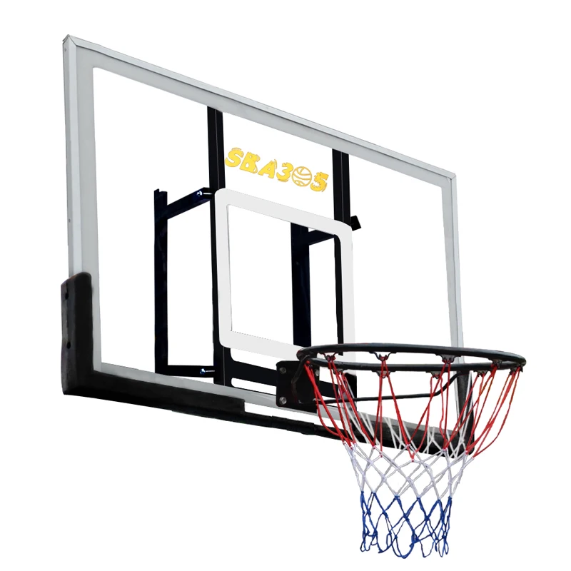 Standard Size Pc Fiberglass Tempered Glass Basketball Backboard For