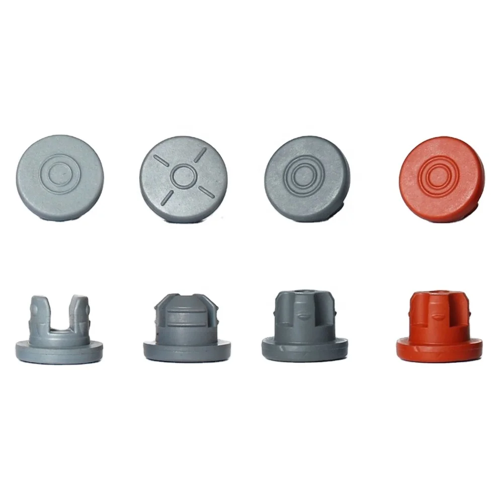 product customizable 13mm 20mm medical injection caps colorful aluminium plastic tear off stoppers with rubber stopper-1