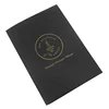 Custom solid color folder with bronzing logo application office stationery