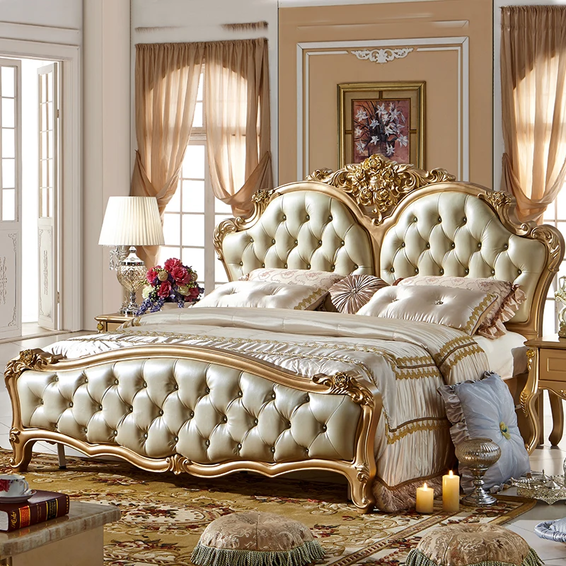 Französisch Luxus Einfache Moderne Massivholz Lagerung Bett - Buy