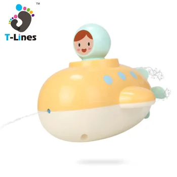 Spray rotating rocket baby plastic water shower toy for bath.jpg